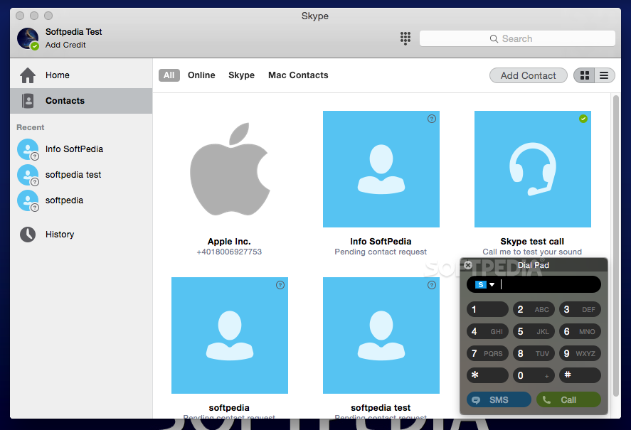 skype for mac screenshots